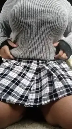 Class just finished, so now it's time to show my sweater puppies! (OC titty drop)