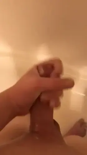 Shower cum, I cum in the shower