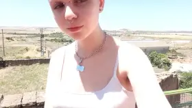 leaving my boobies free in the nature 🥰 they love the feeling of the warm sun :)