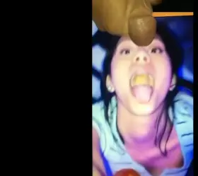 Girl reacting to her tribute