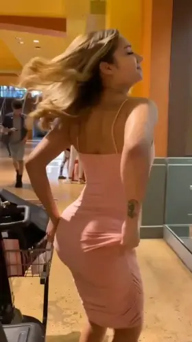 Ass reveal in public