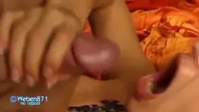 Watch me getting hubby's cum in my mouth... (OC)