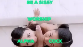 Sissies belong in their knees worshipping big alpha cock