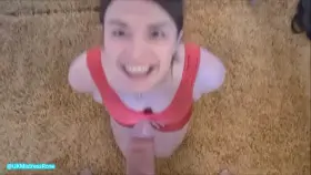 Loved sucking his cock in my Lycra dress why he was dressed in my nylons. What a HUGE facial to finish off :) xx