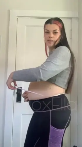 Measuring my belly…