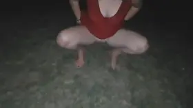 My first outdoor peeing