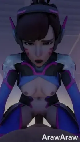 D.va Cowgirl Riding POV (ArawAraw) [Overwatch]