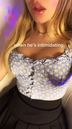 when he is intimidating...