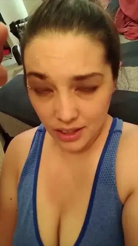 Filming myself getting covered in cum 💦 😜