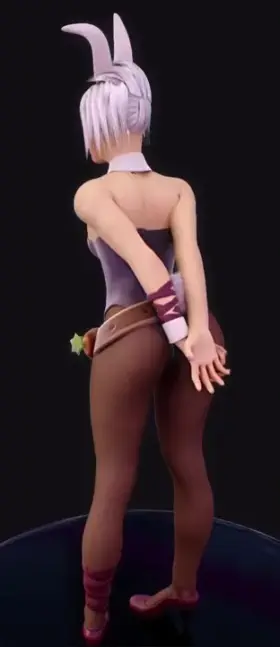 Battle Bunny Riven 3D Model Turnaround ( Glory_to_God ) [ League of Legends ]