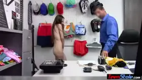 Arrogant Teen Shoplifter Getting Cock
