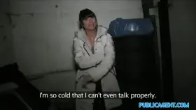 PublicAgent Hot Czech babe fucks guy outside