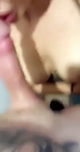 (oc) This slag has a gag trying to empty his bag.