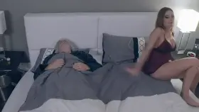 My Stepmom caught me watching porn, and she gave me a practical experience...