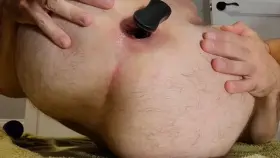 Love the feeling of being stretched as I push the plug out [40]