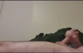 [22] Quick video of my flaccid getting hard, you can see my small balls tighten up a bit