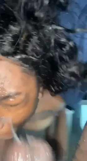 Ebony Ebony Couple Face Fuck Hardcore Sloppy Throat Fuck Porn