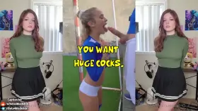You want to be her, You want huge cocks. 🔊