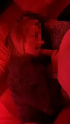 Teasing his cock with my tongue...👅