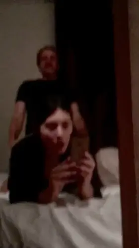 Me on a date , making a vid to send to my bf