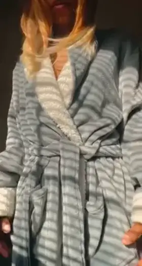 Am I the only one that enjoys this video of me taking off my robe? 🤔