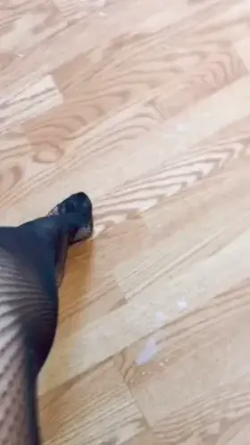 Tongue to the ground... you know you have to clean up before you eat~ [F]