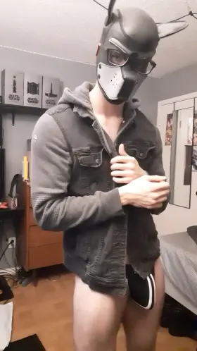 Puppy wants to play! Watch me undress~