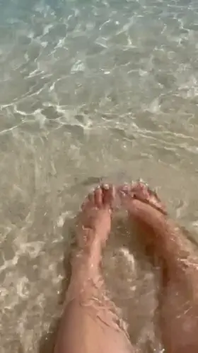 Toes in the water, ass in the sand.