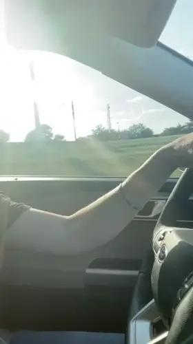 Making sure my headlights are on [f]