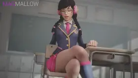 D.Va enjoying herself (MagMallow, HentAudio) [Overwatch]