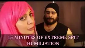 I spit ALL over my slave's face until he's completely DRENCHED ;) [OC] [DOMME]