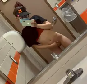 Cumming on Dunkin time 🍩☕️😇 (oc)