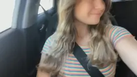 Pretty girl shows her shaved pussy