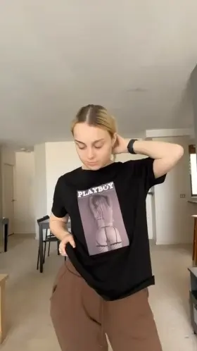 When your photographer makes you a shirt with your ass on it…