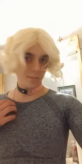 Teasing you in front of the mirror