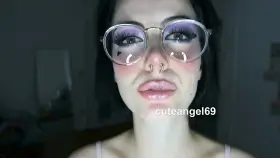 without watching the clip twice.. what color were my glasses 😜 btw make sure you turned on the volume for this one 😉👅💦