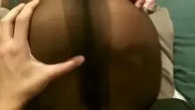 Lucky white guy taking a hot at hot brown pussy