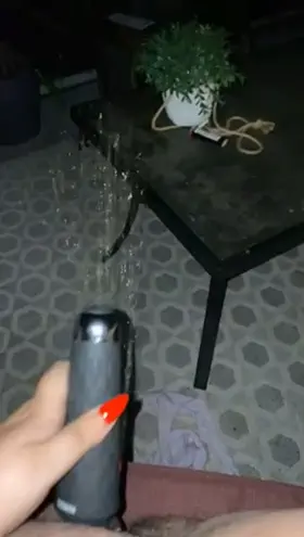 gave my neighbors a late night squirt show (oc)