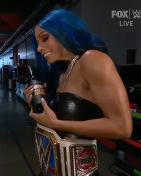 Sasha Banks seductive