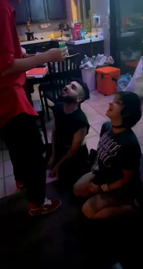 My tinder date giving me friend and I Jell-O shots