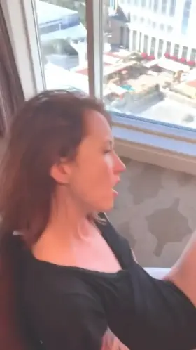 Unexpected clothed cumshot