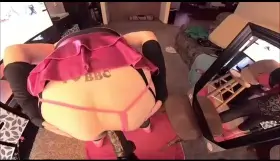 POV my big fat white butt twerking and gaping on your big Black cock.♠️