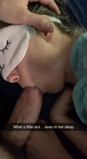 I wonder whose cock she’s dreaming of 🧐