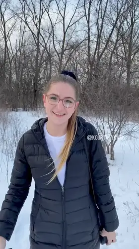 Walking around in the snow with a load on my face, hoping it turns into cum icicles 🤤