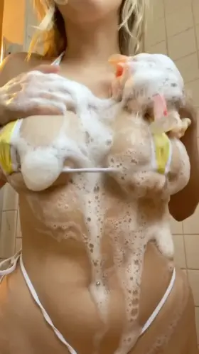 What are you doing just standing there! Wanna get in here with me?😜