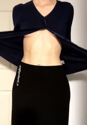 My most school appropriate cardigan is also the most fun to rip off