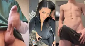 Edge for Kylie and huge cock. Open your mouth. Get sloppy. Imagine her rubbing your clit while she guides his dick inside you. Feel the stretch. Drool.