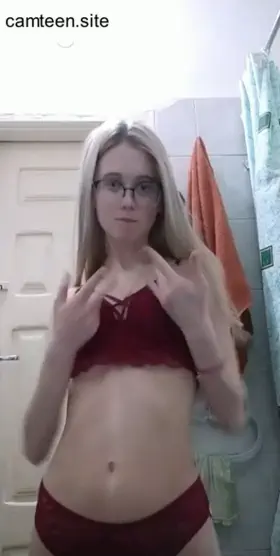 Beautiful teen blonde girl