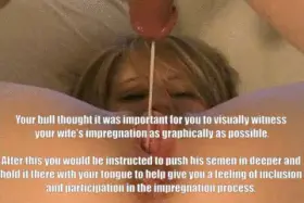 To help give you a feeling of participation and inclusion in the impregnation process