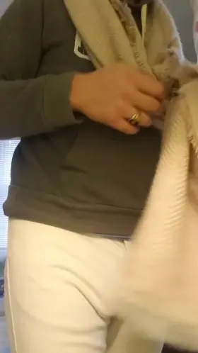 Fat cock stuffed into tight pants